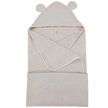 Eko Bambusowe okrycie kąpielowe 100x120 cm Beżowe