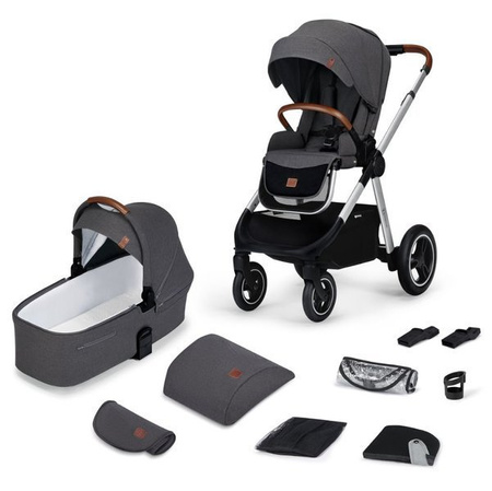 Kinderkraft Everyday Wózek Wielofunkcyjny 2w1 Dark Grey