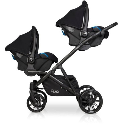 Riko Team Wózek Bliźniaczy Rok Po Roku Głęboko-Spacerowy Basil