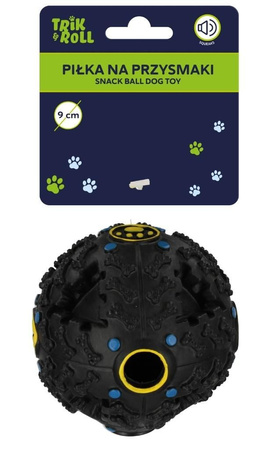 Trik&Roll Piłka na Przysmaki 9cm Czarna
