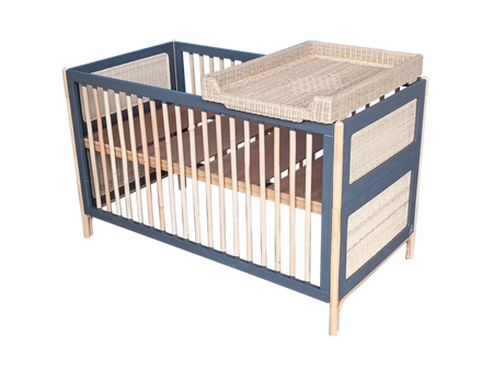 Theo Bebe Oceania Wielofunkcyjne Łóżeczko Ratanowe 70x140cm Silex
