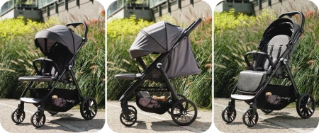 Kidnort Sjölejon Wózek Spacerowy Szary Melanż