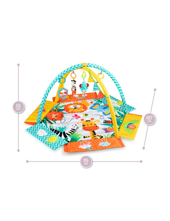 Momi Multi 2w1 Mata Edukacyjna Basen z Piłkami