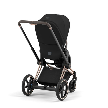 Cybex E-Priam 4.0 Wózek Głęboko-Spacerowy + Cloud T i-Size Fotelik Samochodowy 0-13kg Peach Pink