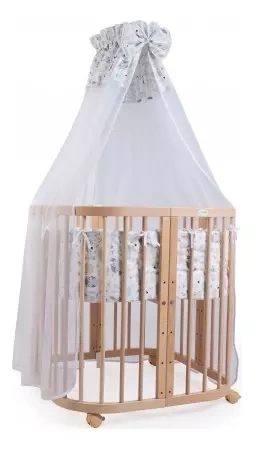 Waldin Wyposażenie do Łóżeczka 7w1 Sówki