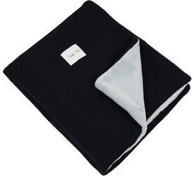 Kocyk Dzianinowy NatiMi KOC-02  Czarny