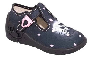 Zetpol Kapcie Dziewczęce Daria Czarne Rozmiar 19