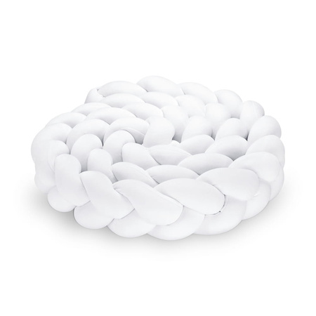 SenLove Ochraniacz do Łóżeczka Warkocz 120cm Biały