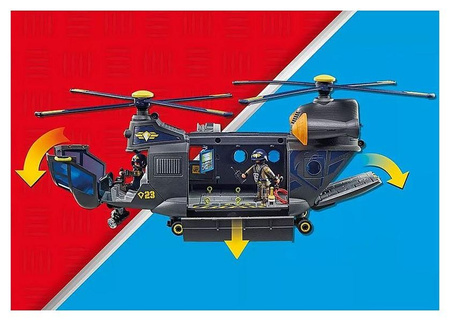 Playmobil City Action Śmigłowiec ratunkowy jednostki specjalnej