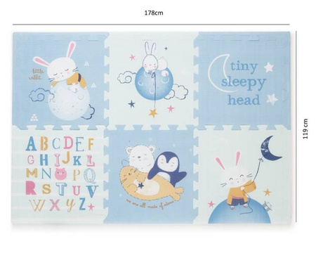 Petite&Mars Puzzle Piankowe Podłogowe dla Dzieci 6 szt.