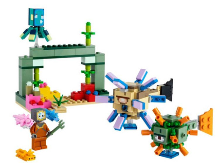 Lego Minecraft Klocki Walka ze Strażnikami 21180