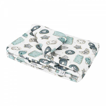 Bonjour Cherie Bambusowa Kołderka Przedszkolaka 100x150cm Kosmos