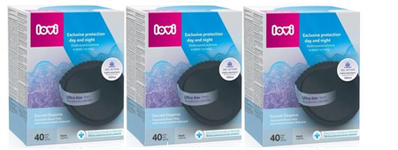 Lovi Wkładki Laktacyjne Discreet Elegance 40 Szt x 3 Zestaw Czarne