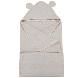 Eko Bambusowe okrycie kąpielowe 100x120 cm Beżowe