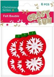 Craft With Fun Ozdoba Bombka Filc