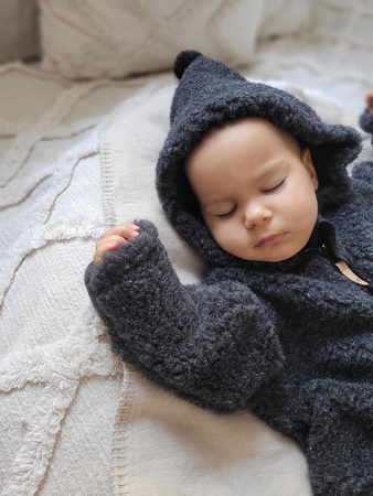 Zaffiro Nevada Kombinezon Wełniany Dla Dzieci 50/56 Anthracite