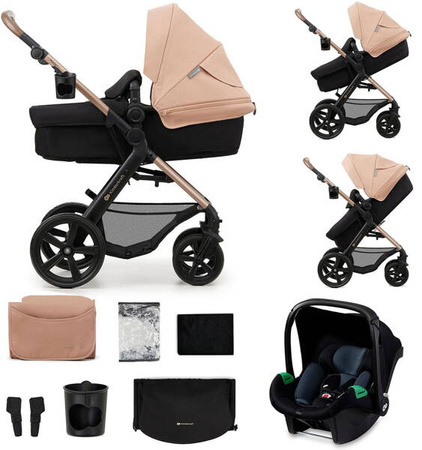 KinderKraft Moov 2 Wózek Głęboko-Spcaerowy 3w1 Sand Beige