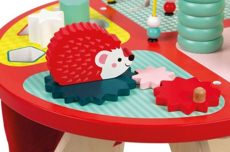 Janod Stolik Edukacyjny Drewniany Duży Baby Forest