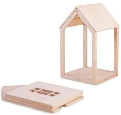 Babai Drewniana Zabawka Domek Dla Lalek z Magnes Rozmiar L Naturalny