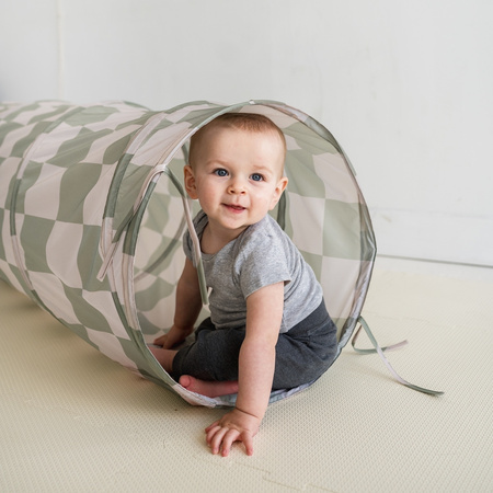 3 Sprouts Tunel Do Zabawy Checkerboard Green