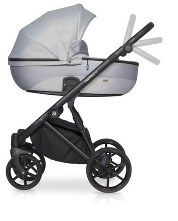 Riko Nano Pro Wózek Głęboko-Spacerowy 2w1 Onyx