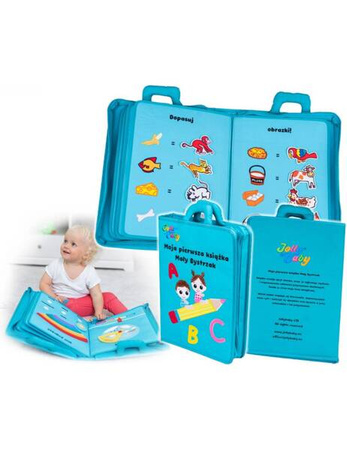 Jolly Designs Moja Pierwsza Książka Mały Bystrzak Materiałowa PL 80472