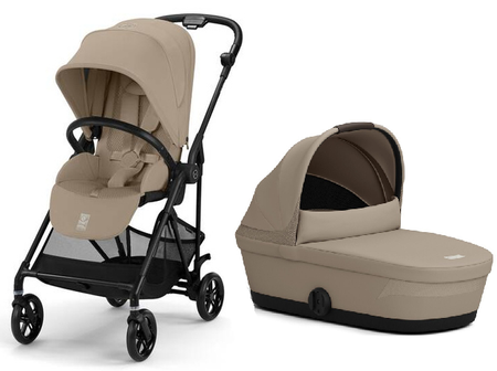Cybex Melio Carbon Wózek Głęboko-Spacerowy Almond Beige