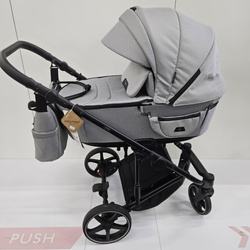 [OUTLET] Adamex Zico New Wózek Głęboko-Spacerowy 2w1 Szary Żakard TK-83