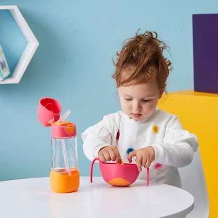 B. Box Butelka tritanowa ze słomką 450 ml, Passion Splash