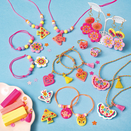 Janod Zestaw kreatywny do tworzenia biżuterii dla przyjaciółek Klejnoty przyjaźni 8+