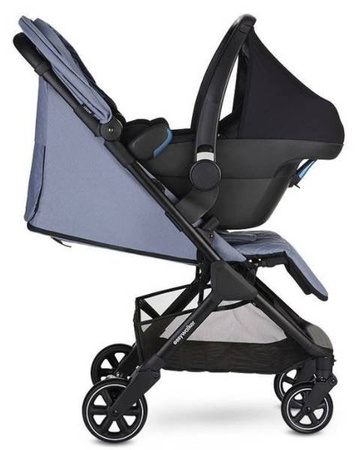 Easywalker Jackey Kompaktowy Wózek Spacerowy z Torbą Transportową Pebble Grey