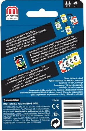 Mattel Gra Karciana Uno Dos FRM36