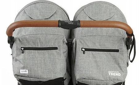Valco Trend Duo Tailor Made Wózek Spacerowy Bliźniaczy Charcoal