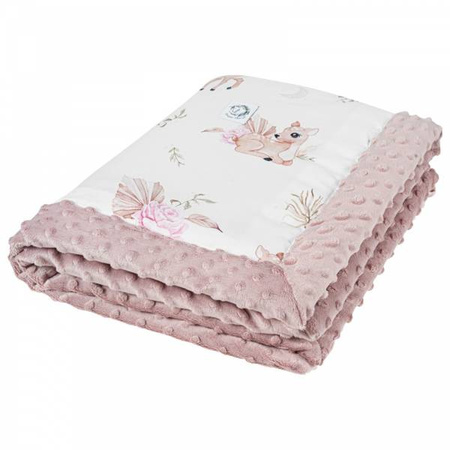 Bonjour Cherie Kocyk Niemowlaka z Minky 65x75 cm Sarenki