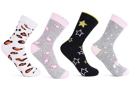 Be Snazzy Skarpety z Komputerowymi Wzorami 36 - 38 Mix Wzorów