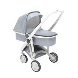 Wózek Greentom Carrycot white-grey