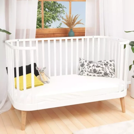 ATB Principal Łóżeczko Dziecięce 140×70 z Funkcją Sofy Białe