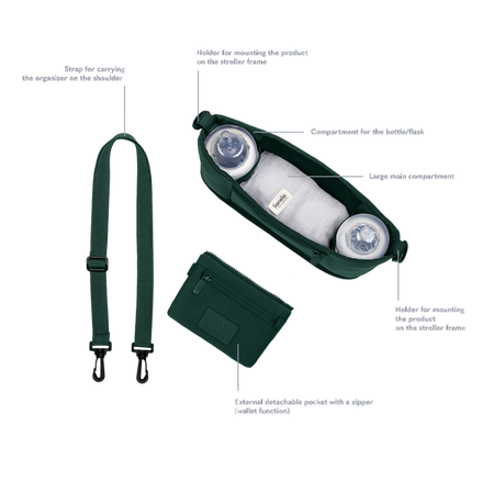 Lionelo Little Cube Torba Plecak Green Forest