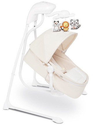 Lionelo Henny Leżaczek Bujaczek Huśtawka (beige)