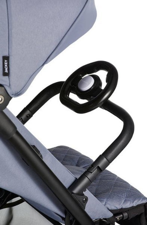 Easywalker Jackey Kompaktowy Wózek Spacerowy z Torbą Transportową Pebble Grey