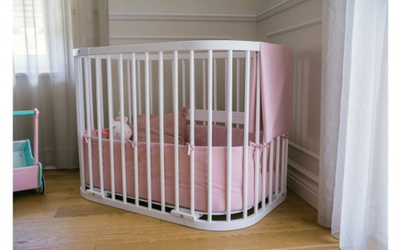 Waldin Łóżeczko 5w1 z Kołyską Białe