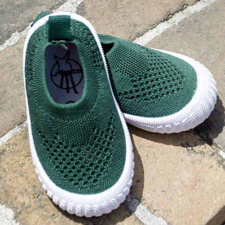 Lassig Ultrawygodne elastyczne trampki dziecięce z antypoślizgową podeszwą Splash & Fun green, rozm. 21