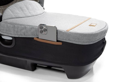 Joie Signature Calmi R129 Gondola z Możliwością Montażu W Samochodzie Carbon + Joie i-Base Encore Baza Obrotowa