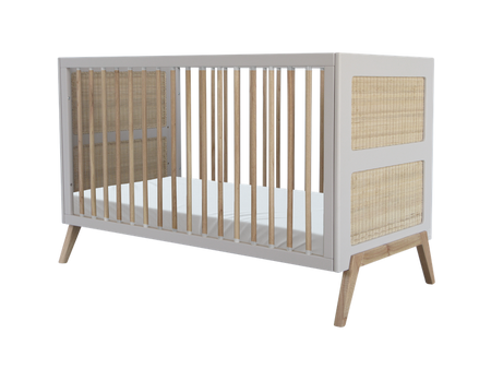 Theo Bebe Marelia Wielofunkcyjne Łóżeczko Ratanowe 70x140cm Moon