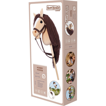 Hoppihorse Koń na Kiju Hobby Horse A3 Beżowy 66cm