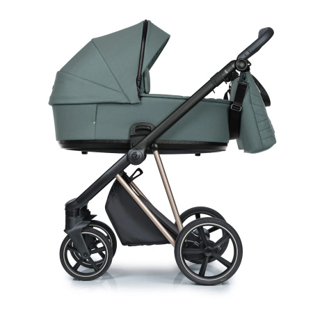 Roan Ivi 2.0 Wóżek Głęboko-Spacerowy Rama Champagne Pine Green