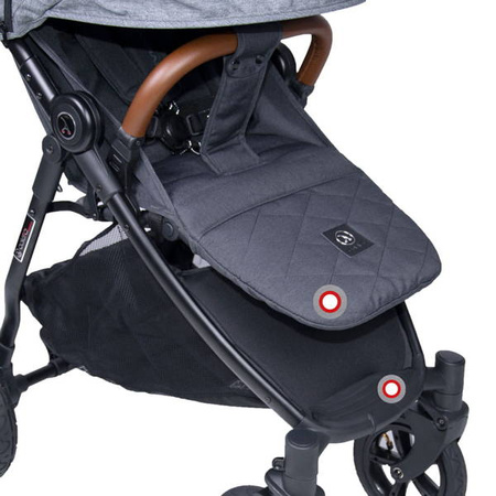 Coletto Nevia Wózek Spacerowy Koła Piankowe Grey