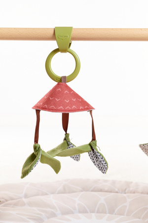 Tiny Love Mata Edukacyjna z Drewnianym Stojakiem Boho Chic Szare