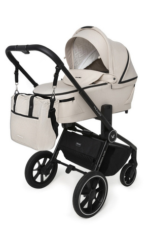 Muuvo Quick 4.0 Wózek Głęboko-Spacerowy Classic Black + Cybex Aton B2 i-Size Fotelik Samochodowy 0-13kg + Baza One Volcano Black
