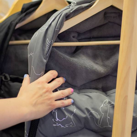 Petite&Mars Śpiworek Zimowy Warmy 4w1 Silvered Grey